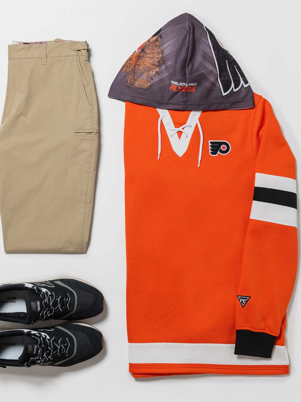 Unisex Philadelphia Flyers Lace-Up Hoodie