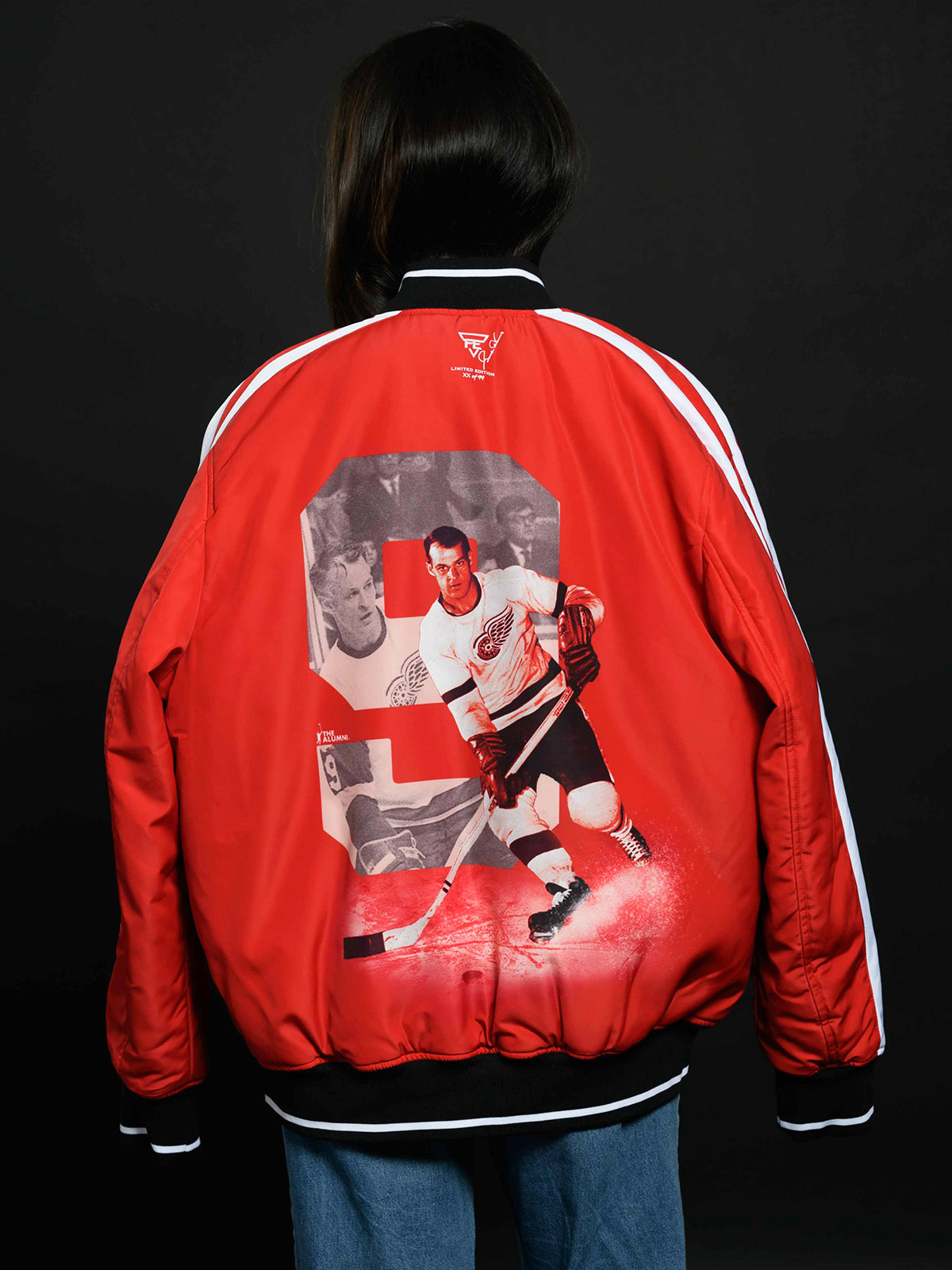 Unisex Gordie Howe Reversible Bomber Jacket