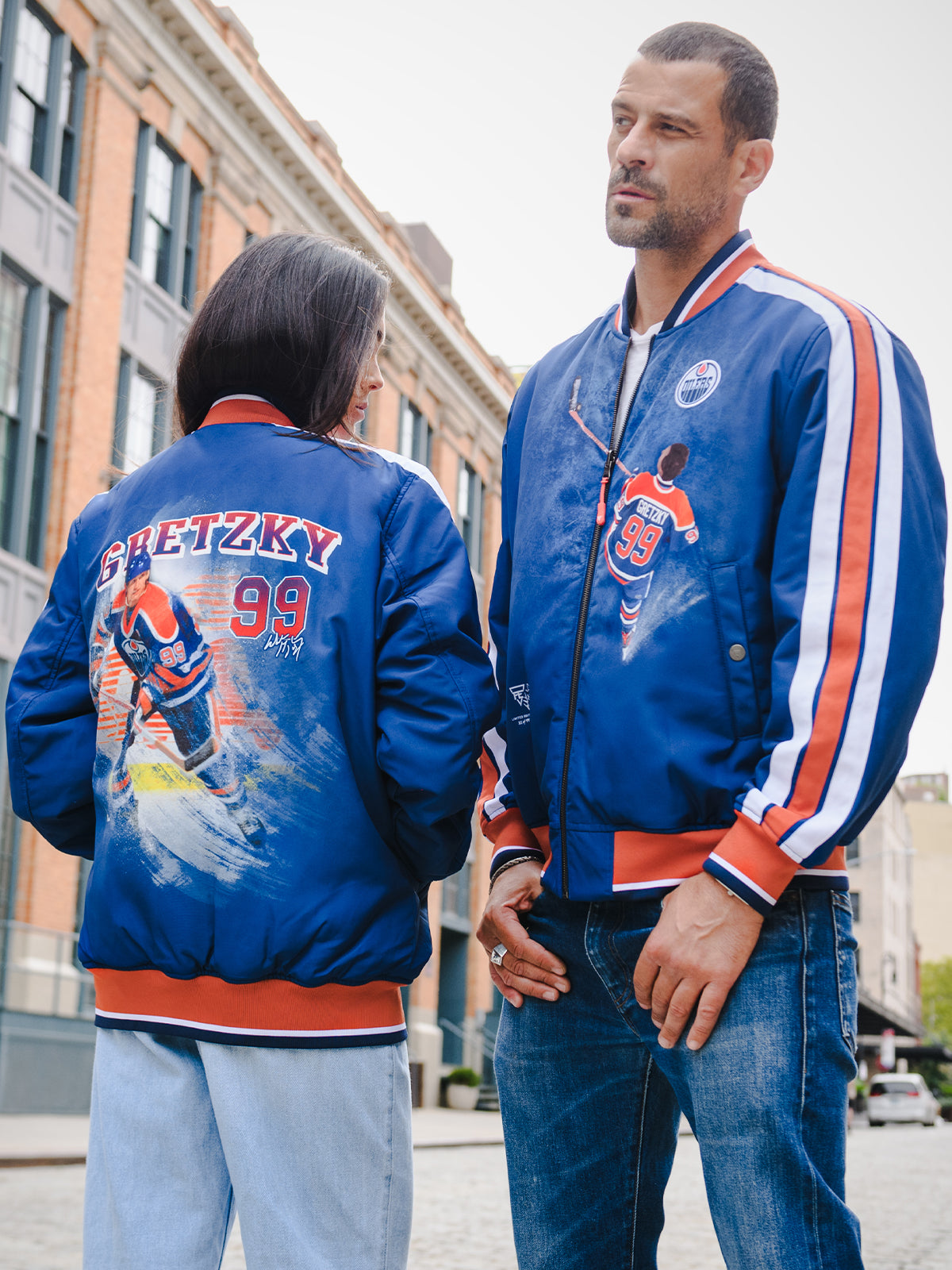 Unisex Wayne Gretzky Reversible Bomber Jacket