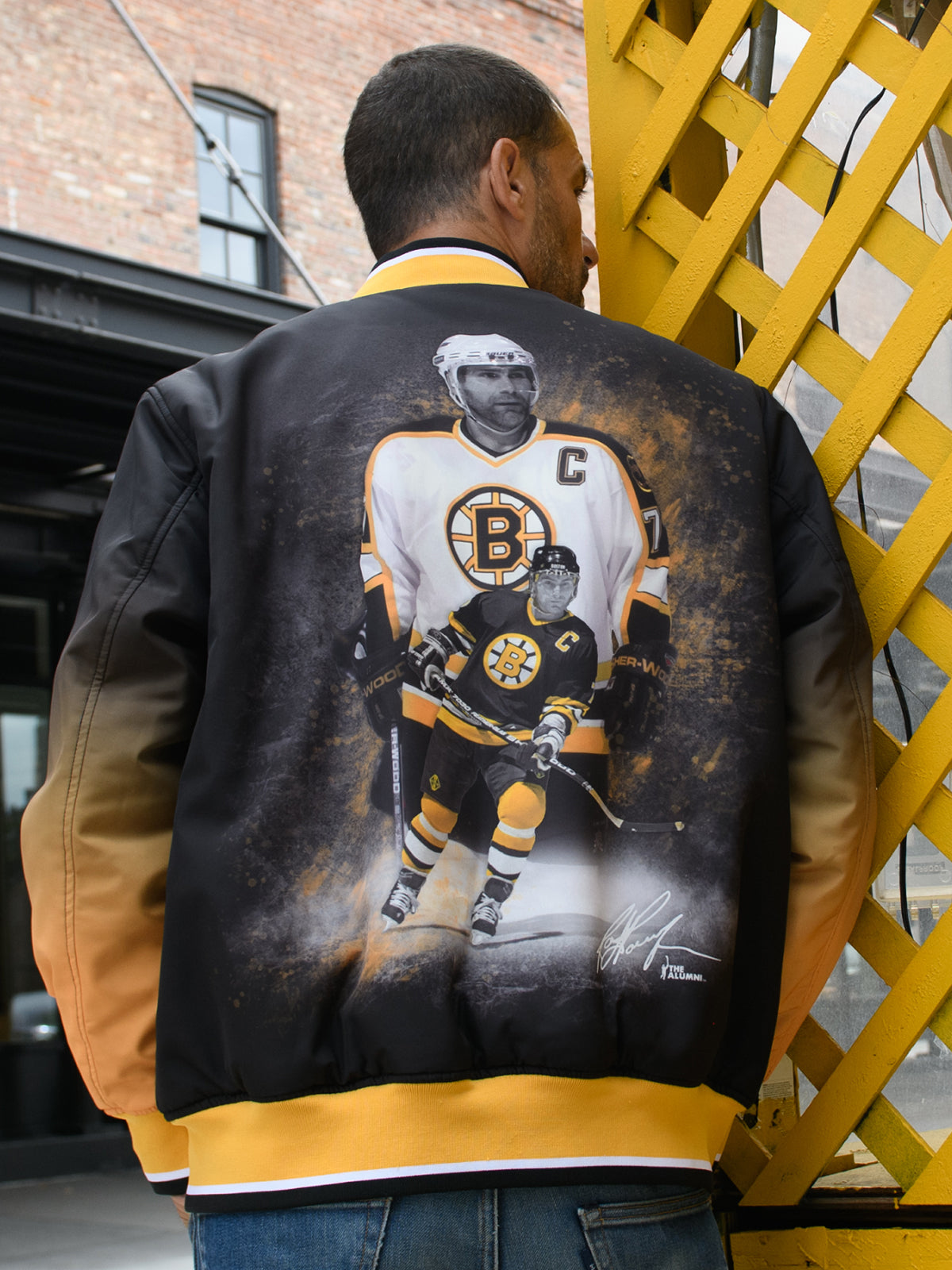 Unisex Ray Bourque Reversible Bomber Jacket