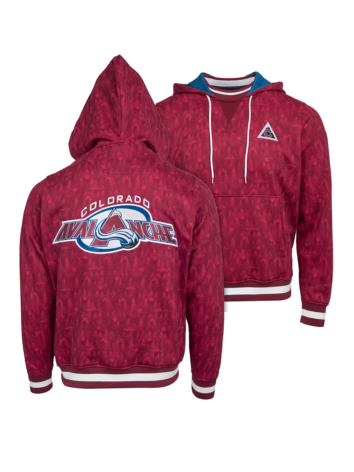 Colorado Avalanche Crew Neck Hoodie, Official NHL Merchandise