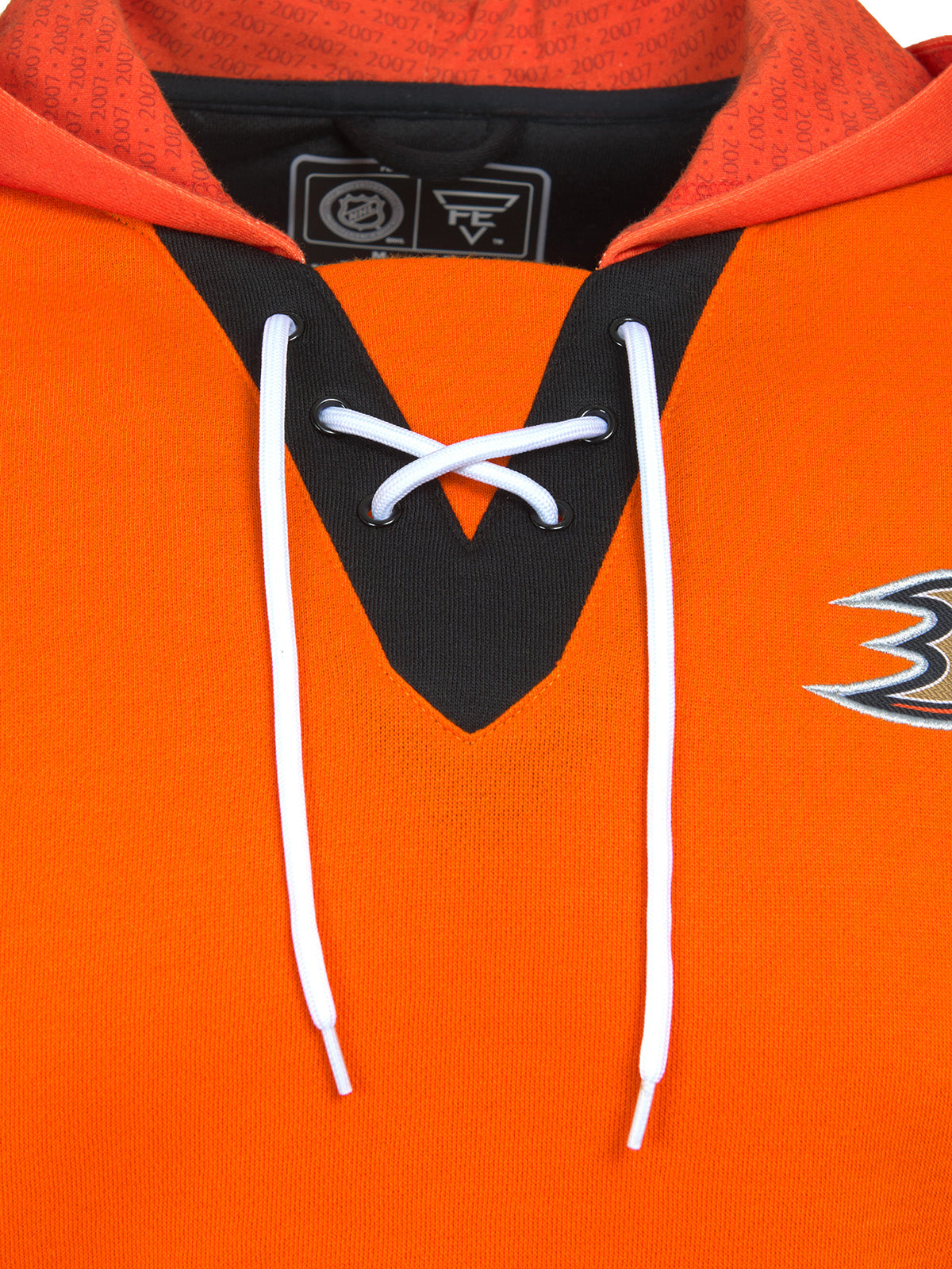 Unisex Anaheim Ducks Lace-Up Hoodie