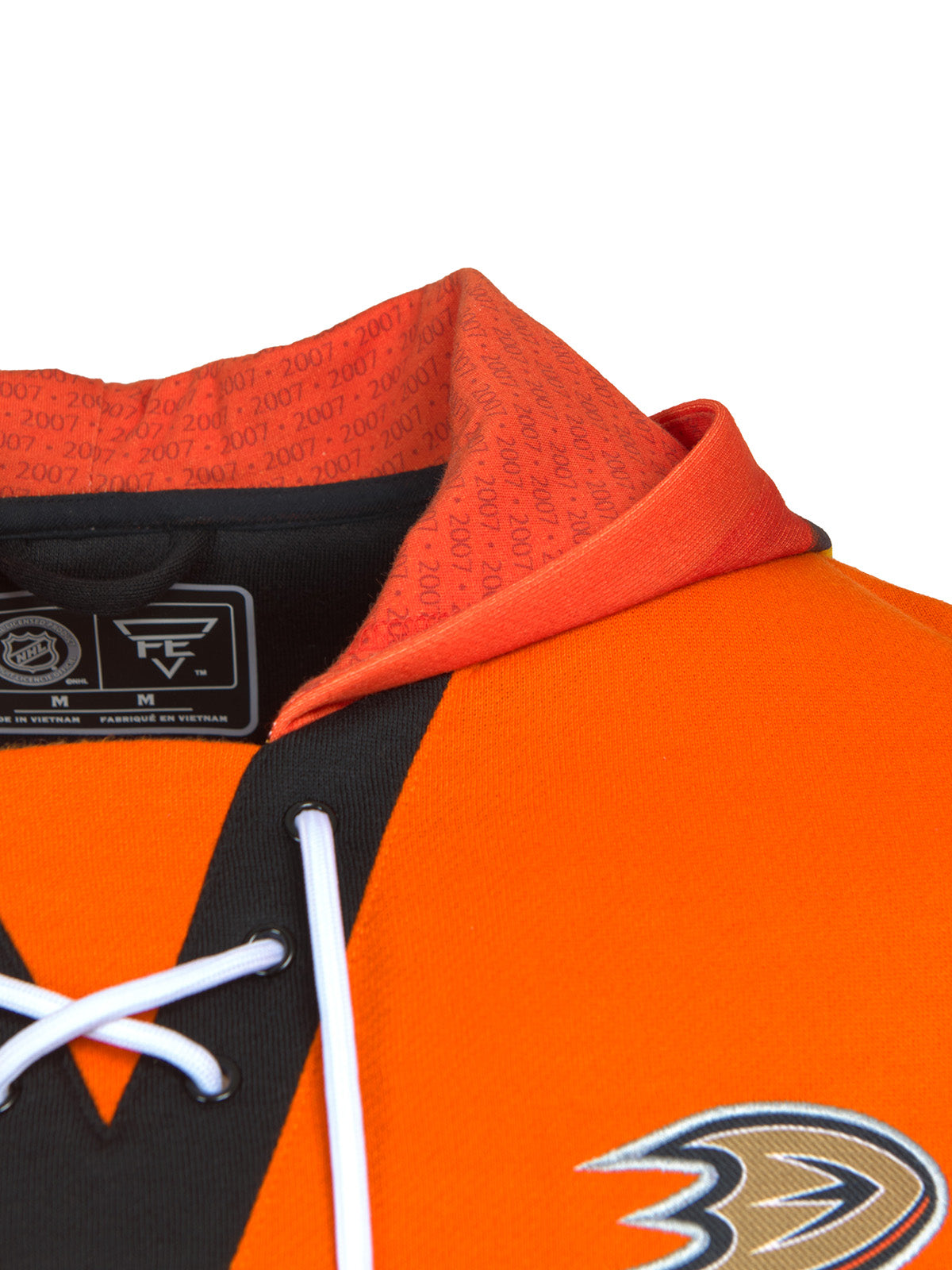 Unisex Anaheim Ducks Lace-Up Hoodie