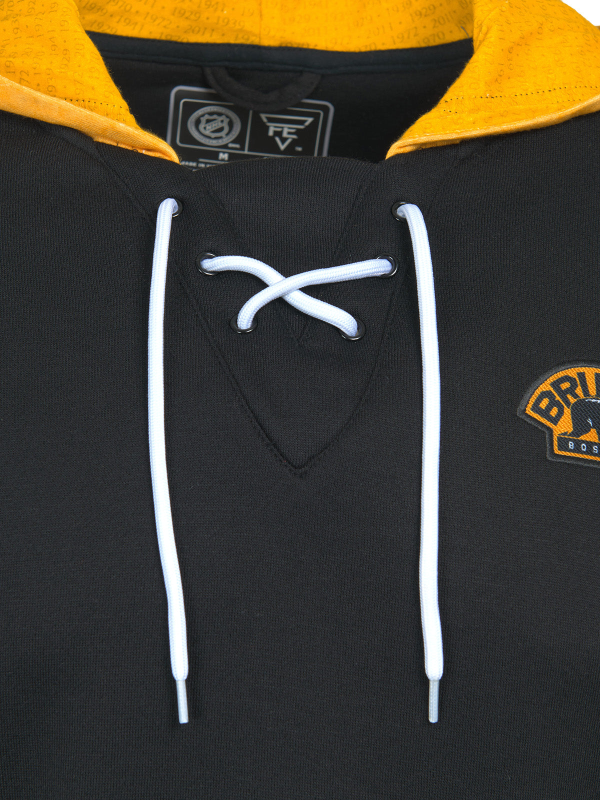 Unisex Boston Bruins Lace-Up Hoodie