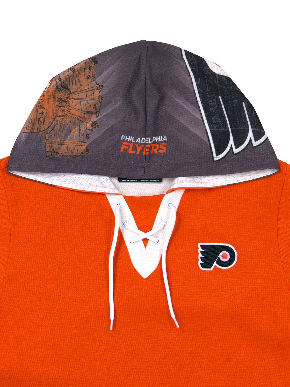 Unisex Philadelphia Flyers Lace-Up Hoodie