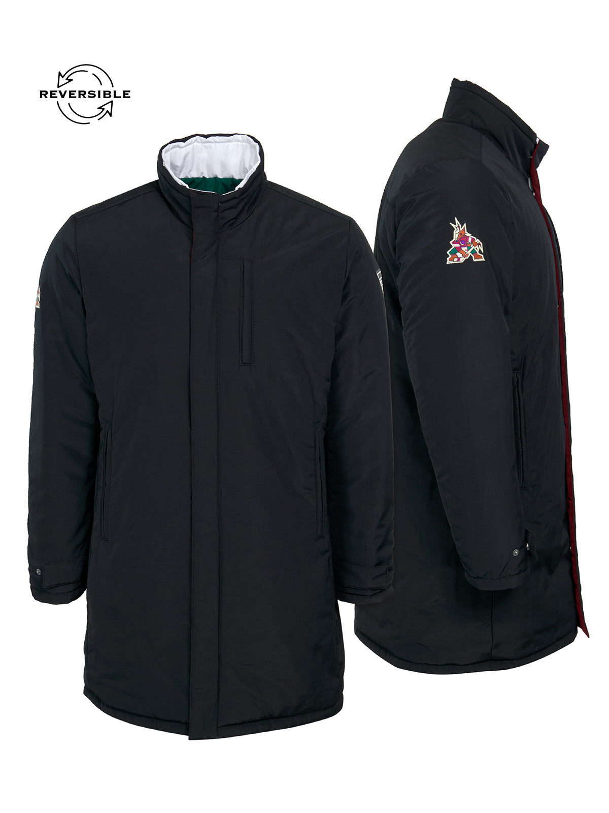 Unisex Arizona Coyotes Reversible Parka Jacket
