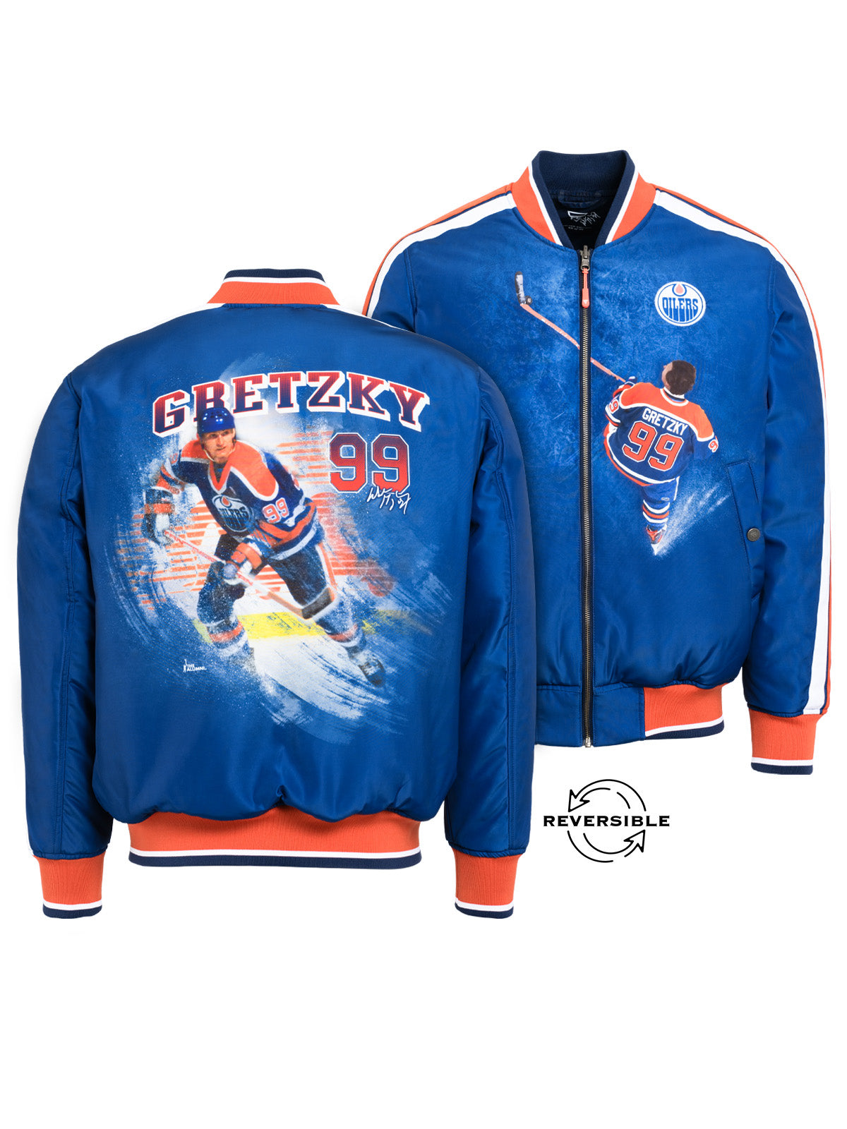 Unisex Wayne Gretzky Reversible Bomber Jacket
