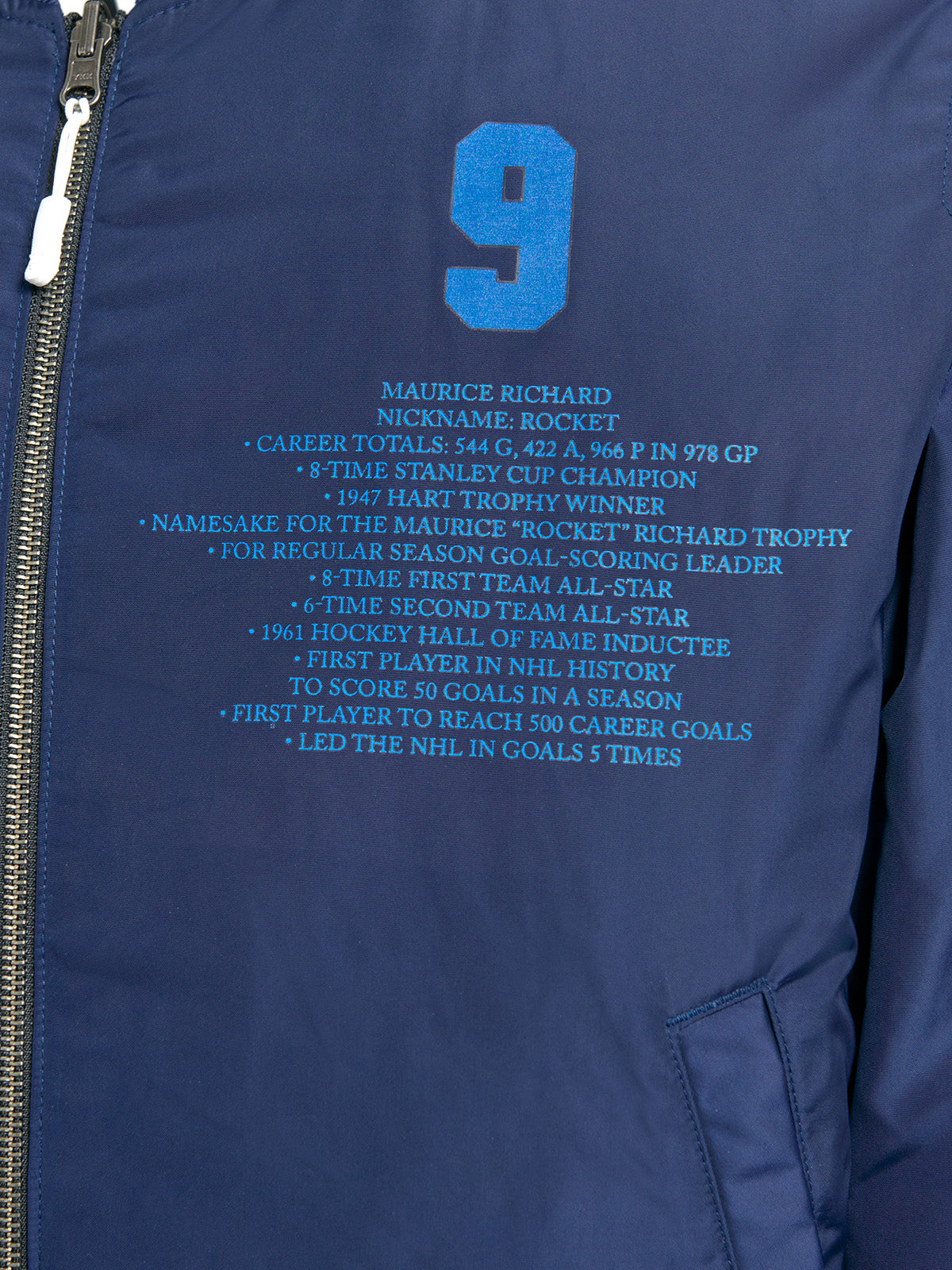 Unisex Maurice Richard Reversible Bomber Jacket
