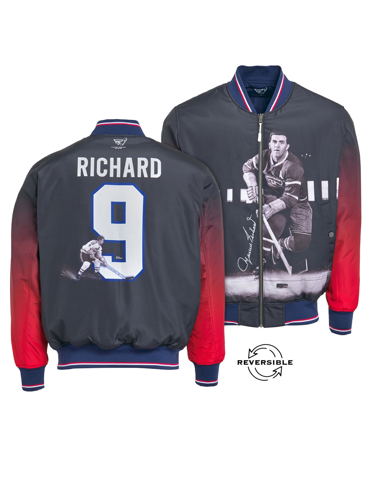 Unisex Maurice Richard Reversible Bomber Jacket