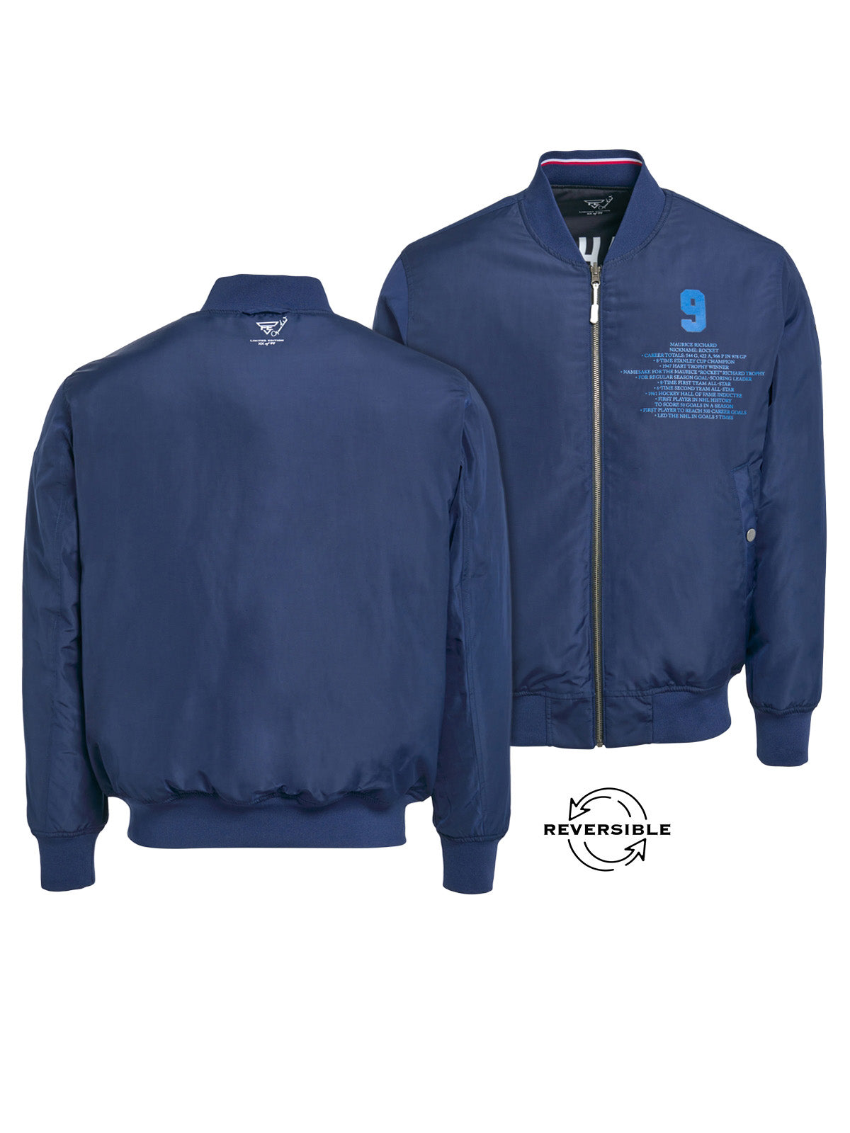 Unisex Maurice Richard Reversible Bomber Jacket