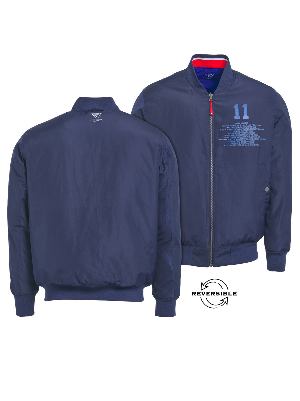 Unisex Mark Messier Reversible Bomber Jacket