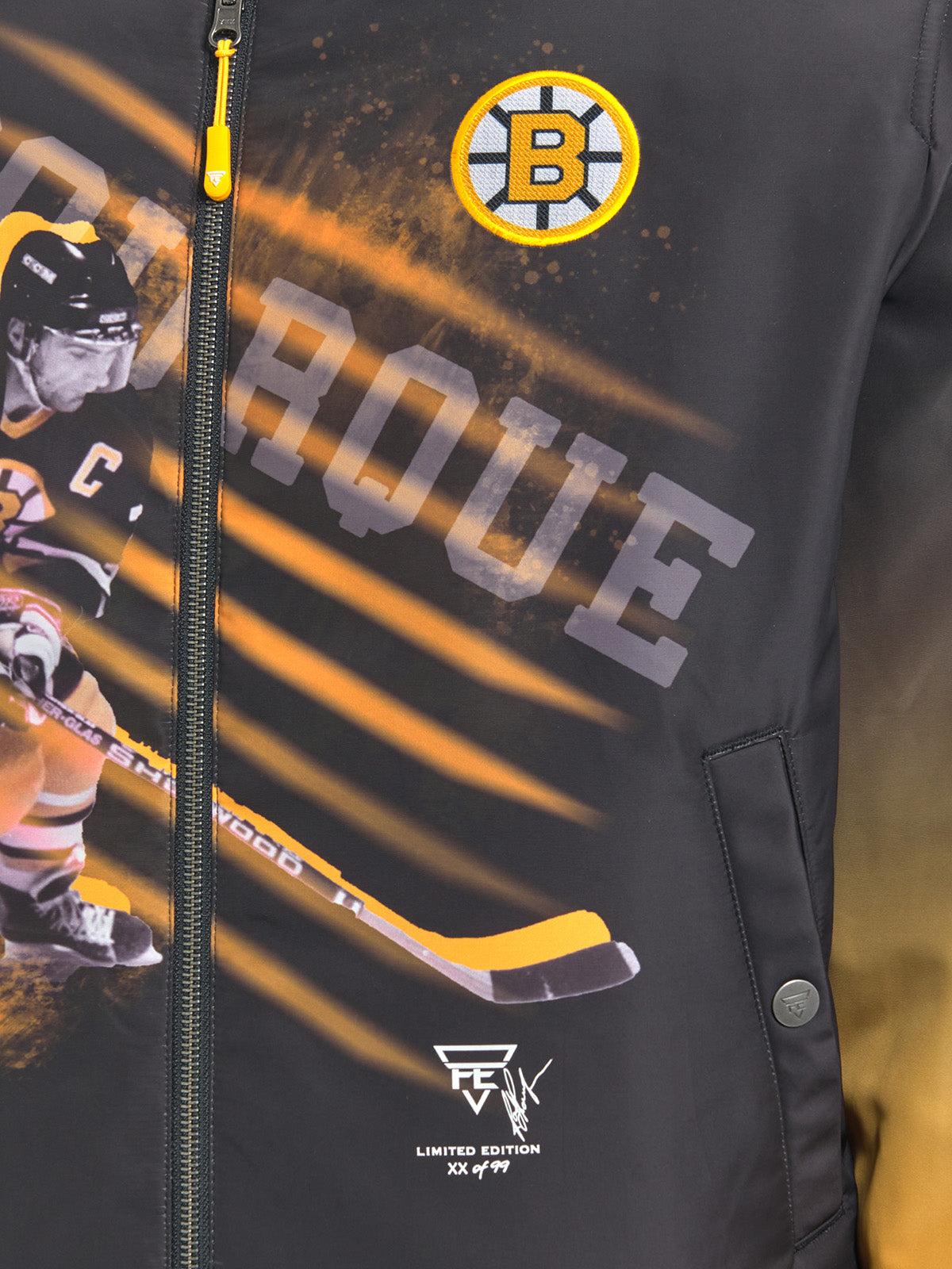 Unisex Ray Bourque Reversible Bomber Jacket
