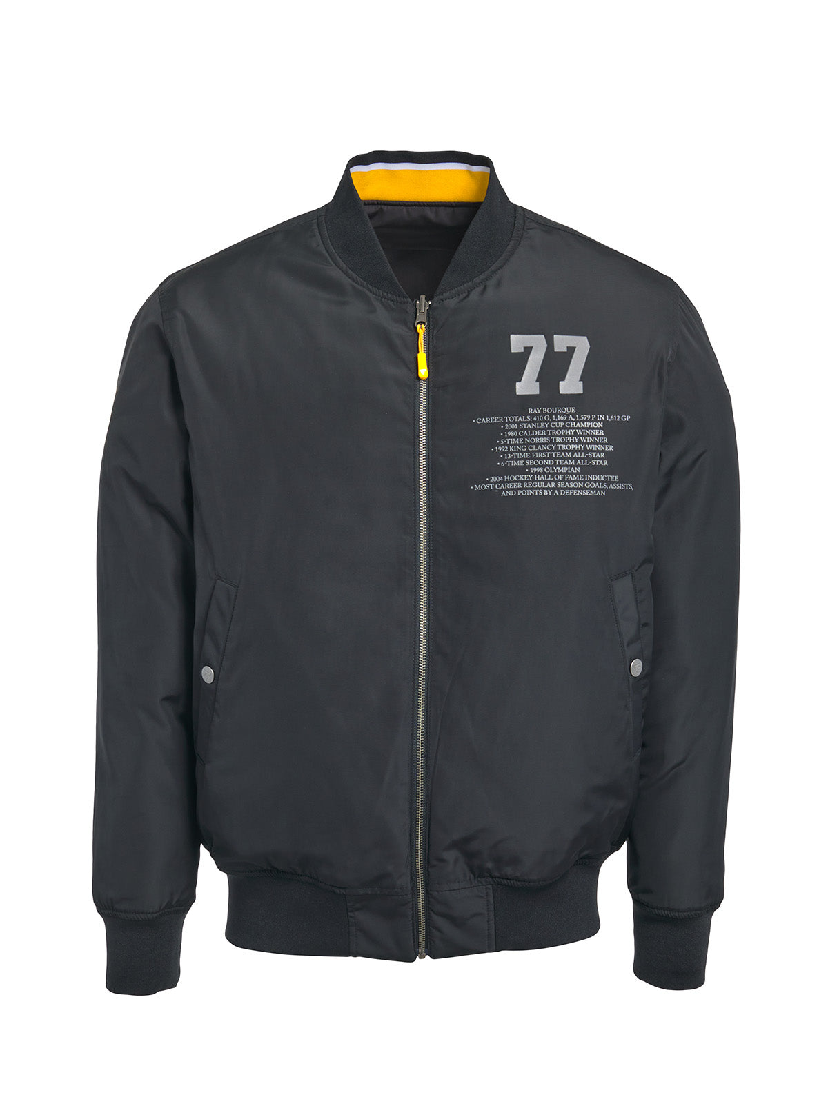 Unisex Ray Bourque Reversible Bomber Jacket