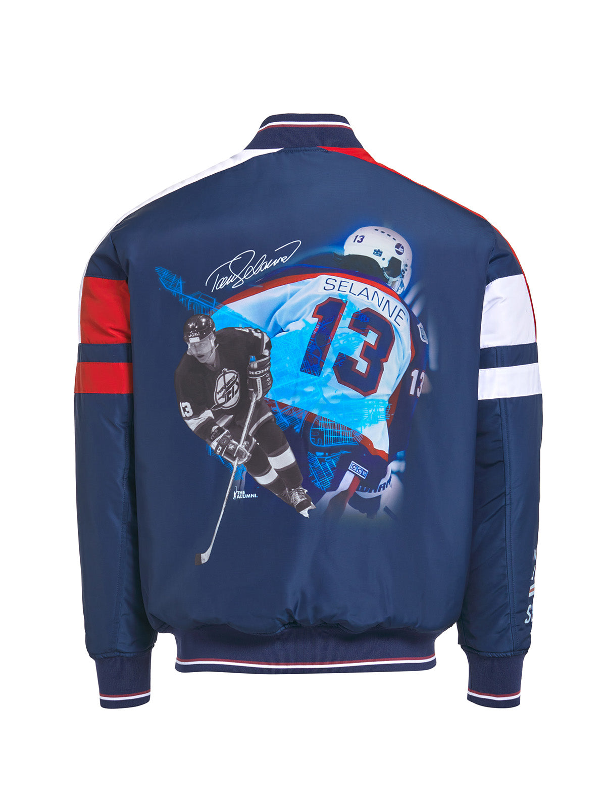 Unisex Teemu Selanne Reversible Bomber Jacket