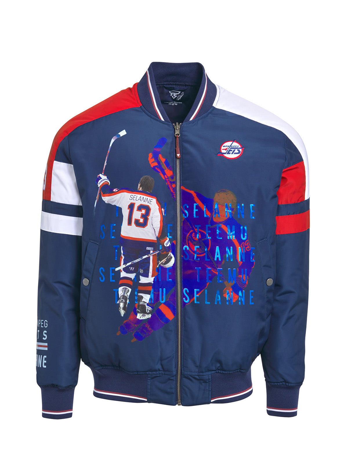 Unisex Teemu Selanne Reversible Bomber Jacket