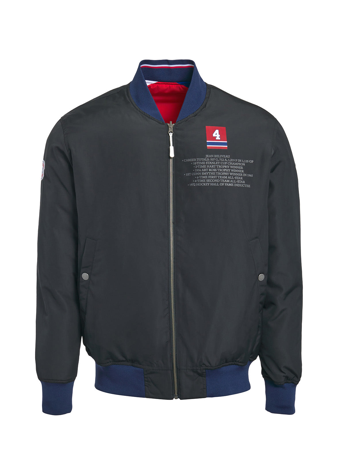 Unisex Jean Beliveau Reversible Bomber Jacket