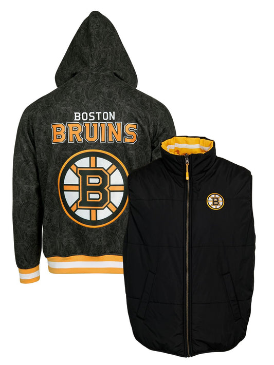 Boston Bruins Crewneck Hoodie & Reversible Vest