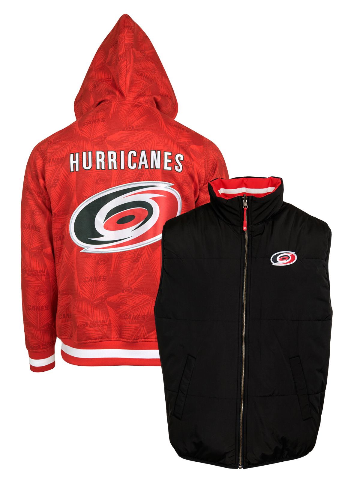 Carolina Hurricanes Crewneck Hoodie & Reversible Vest