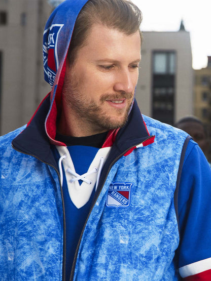 New York Rangers Lace-Up Hoodie