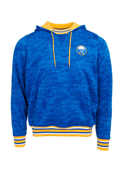 Buffalo Sabres Hoodie - Show your team spirit, with the iconic team logo patch on the front left chest, and proudly display your Buffalo Sabres support in their team colors with this NHL hockey hoodie.