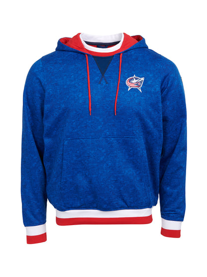 Columbus Blue Jackets Hoodie - Show your team spirit, with the iconic team logo patch on the front left chest, and proudly display your Columbus Blue Jackets support in their team colors with this NHL hockey hoodie.