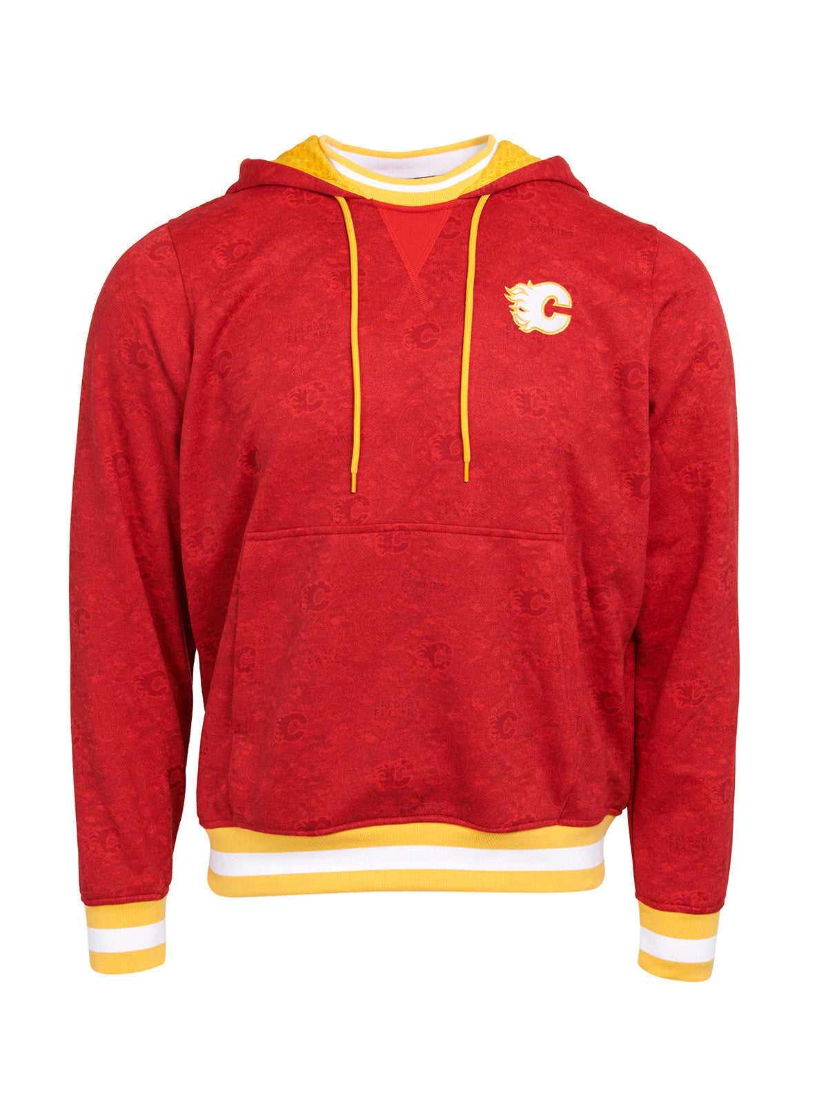 Calgary Flames Hoodie - Show your team spirit, with the iconic team logo patch on the front left chest, and proudly display your Calgary Flames support in their team colors with this NHL hockey hoodie.