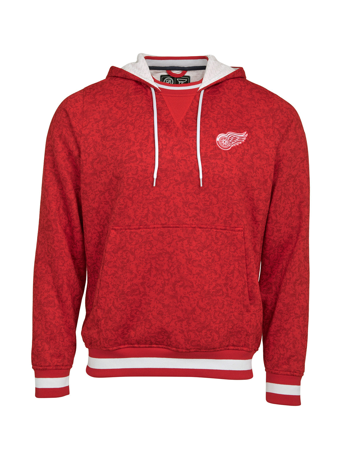 Detroit Red Wings Hoodie - Show your team spirit, with the iconic team logo patch on the front left chest, and proudly display your Detroit Red Wings support in their team colors with this NHL hockey hoodie.