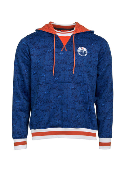 Edmonton Oilers Hoodie - Show your team spirit, with the iconic team logo patch on the front left chest, and proudly display your Edmonton Oilers support in their team colors with this NHL hockey hoodie.