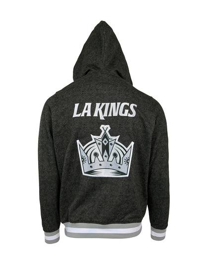 Los Angeles Kings Hoodie - Show your team spirit, with the iconic team logo patch centered on the back, and proudly display your LA Kings support in their team colors with this NHL hockey hoodie.