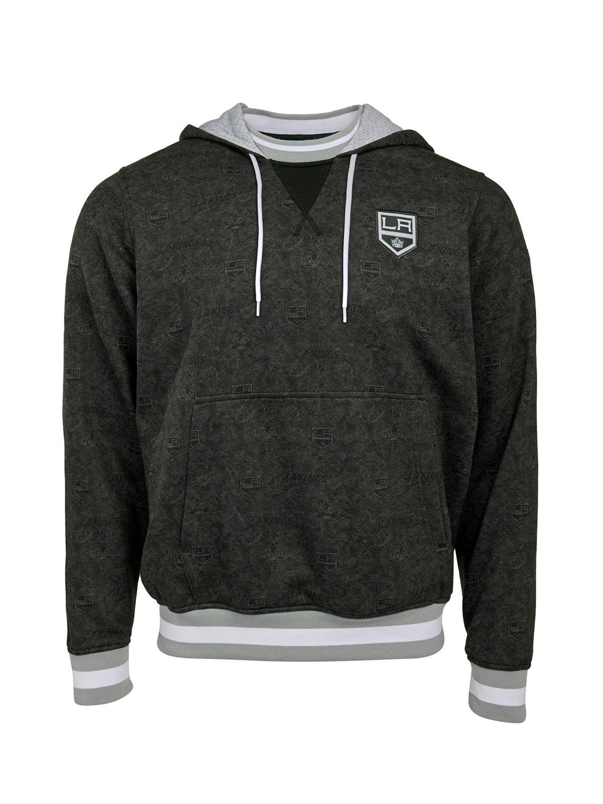 Los Angeles Kings Hoodie - Show your team spirit, with the iconic team logo patch on the front left chest, and proudly display your LA Kings support in their team colors with this NHL hockey hoodie.