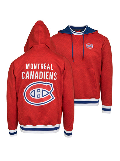 Montreal Canadiens Hoodie - Show your team spirit, with the iconic team logo patch on the front and back, and proudly display your Montreal Canadiens support in their team colors with this NHL hockey hoodie.