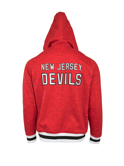 New Jersey Devils Hoodie - Show your team spirit, with the iconic team logo patch centered on the back, and proudly display your New Jersey Devils support in their team colors with this NHL hockey hoodie.