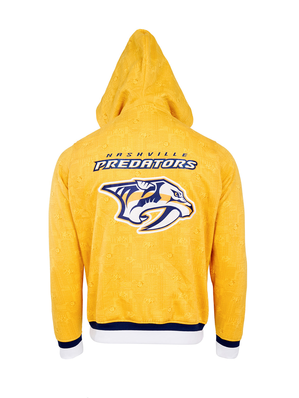 Nashville Predators Hoodie - Show your team spirit, with the iconic team logo patch centered on the back, and proudly display your Nashville Predators support in their team colors with this NHL hockey hoodie.