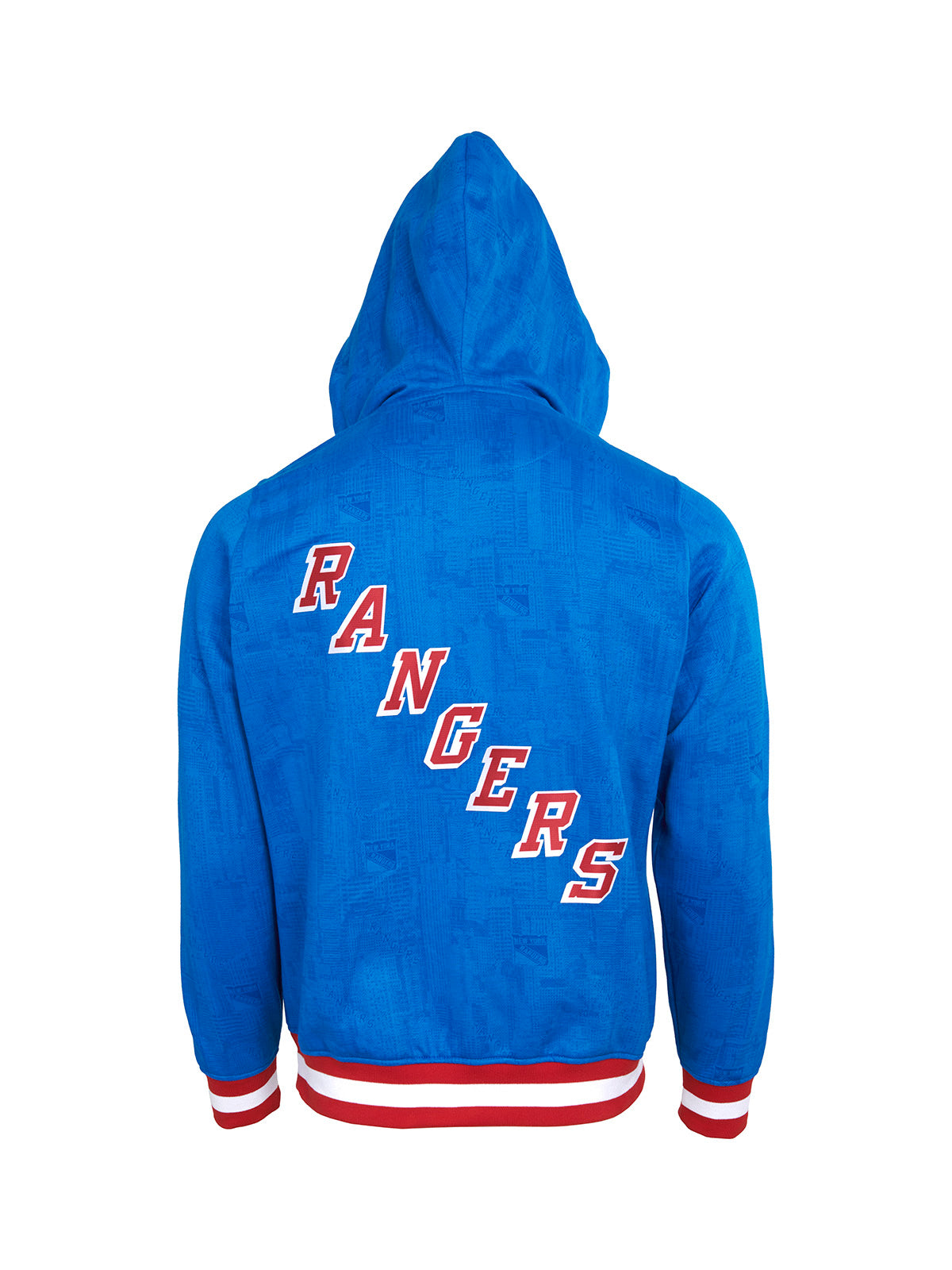 New York Rangers Hoodie - Show your team spirit, with the iconic team logo patch centered on the back, and proudly display your New York Rangers support in their team colors with this NHL hockey hoodie.
