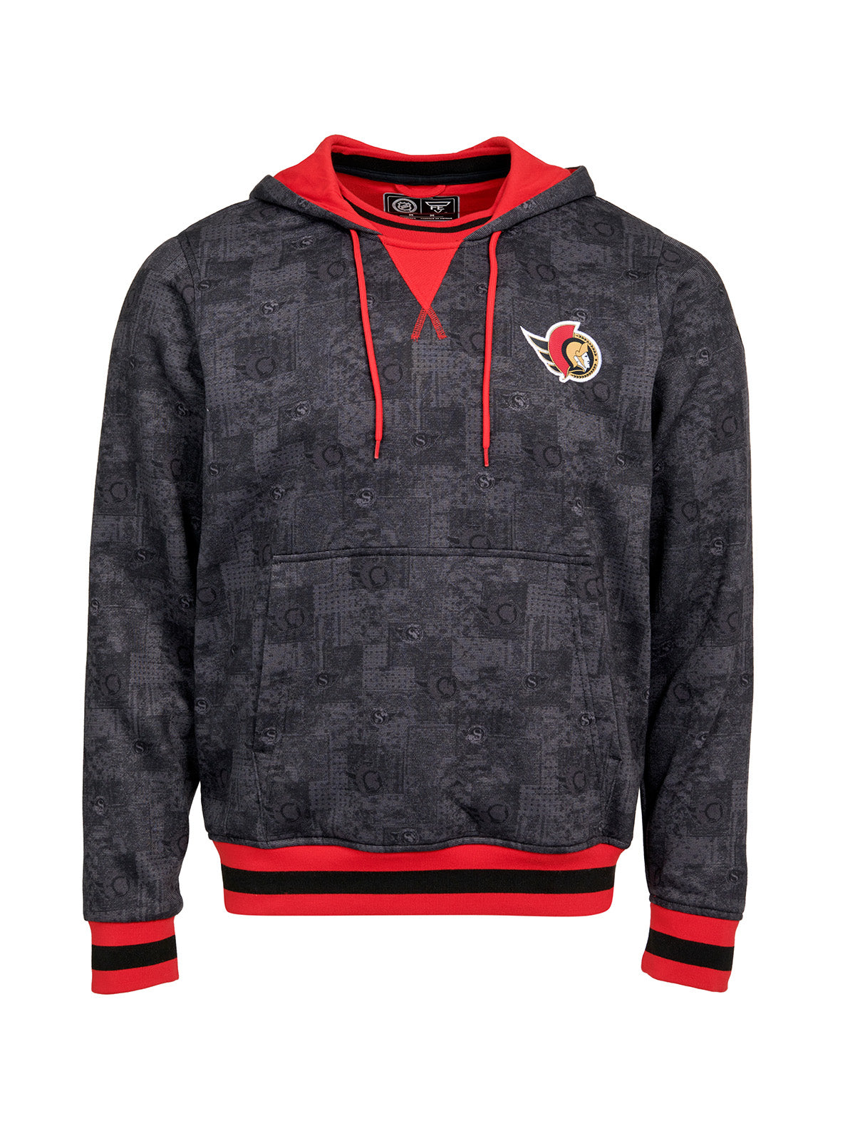 Ottawa Senators Hoodie - Show your team spirit, with the iconic team logo patch on the front left chest, and proudly display your Ottawa Senators support in their team colors with this NHL hockey hoodie.