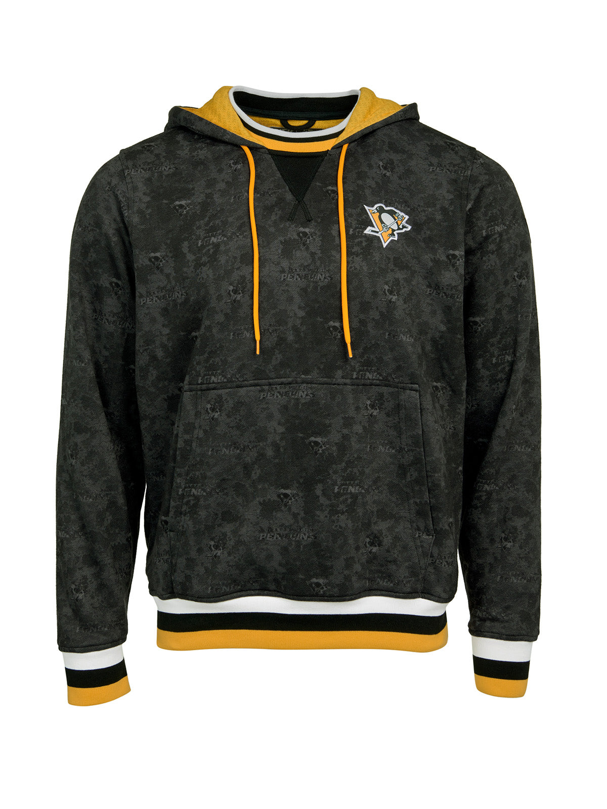 Pittsburgh Penguins Hoodie - Show your team spirit, with the iconic team logo patch on the front left chest, and proudly display your Pittsburgh Penguins support in their team colors with this NHL hockey hoodie.
