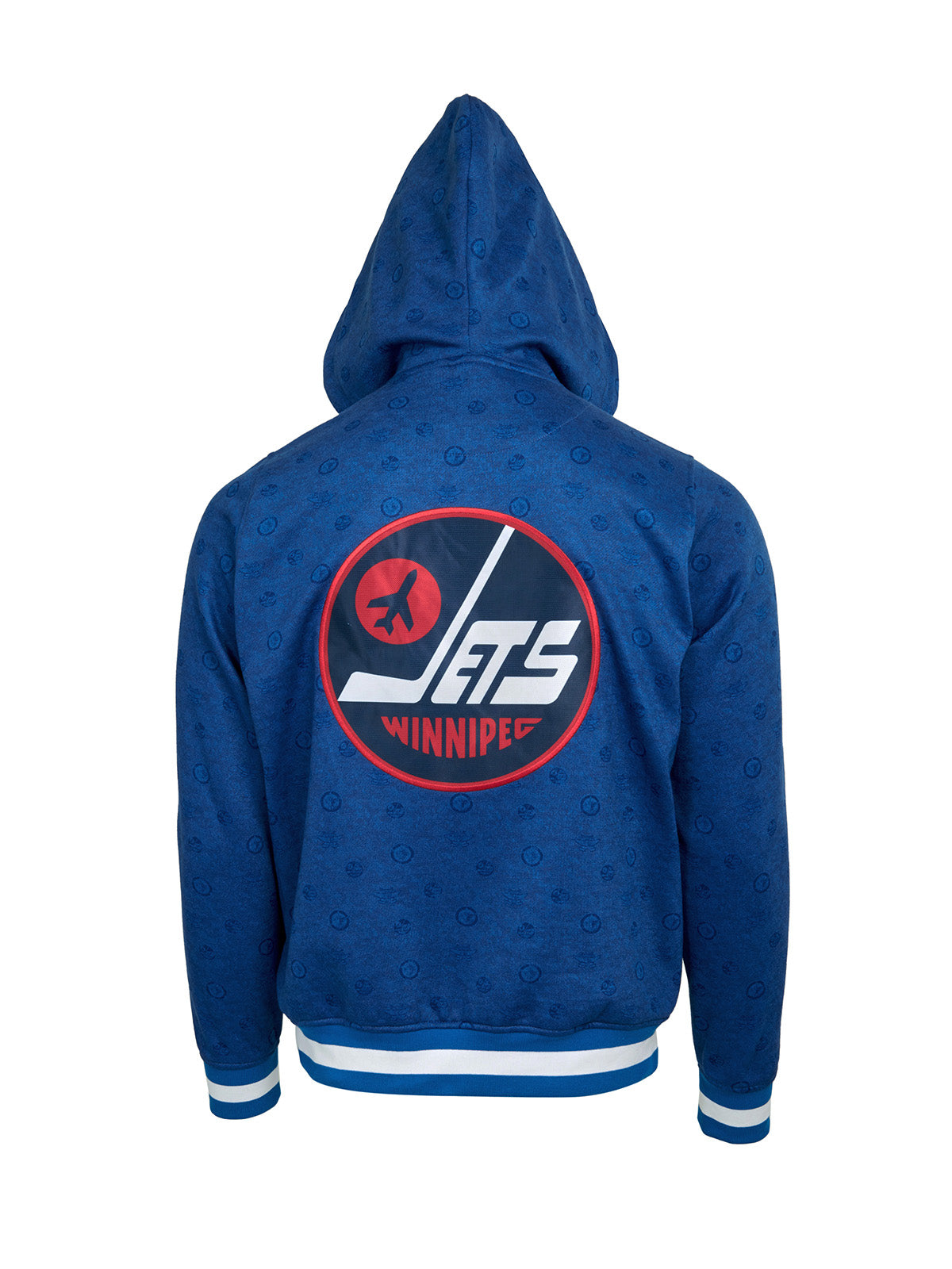 Winnipeg Jets Hoodie - Show your team spirit, with the iconic team logo patch centered on the back, and proudly display your Winnipeg Jets support in their team colors with this NHL hockey hoodie.