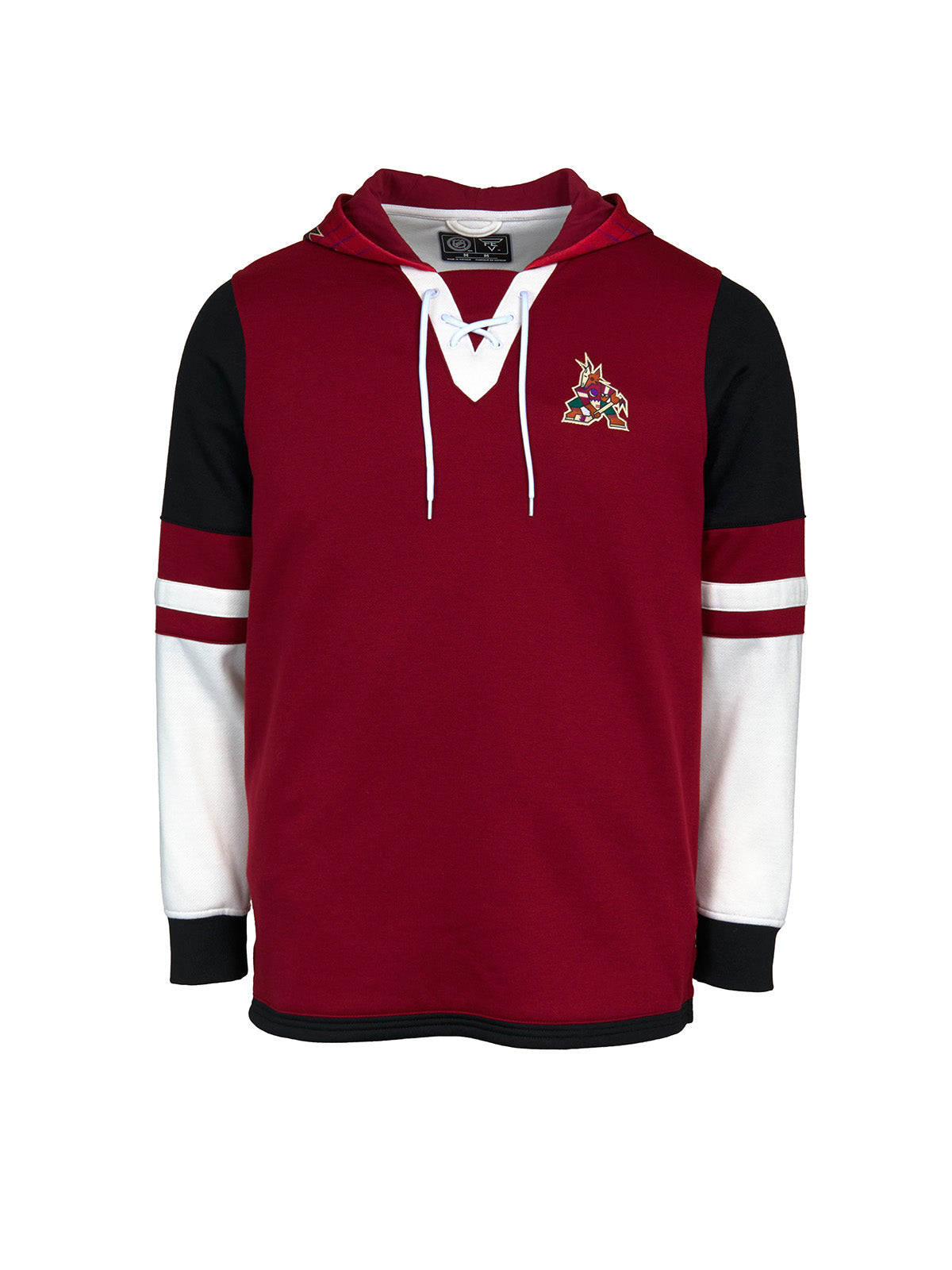 Arizona Coyotes Lace Up Hoodie Official NHL Merchandise FE Apparel