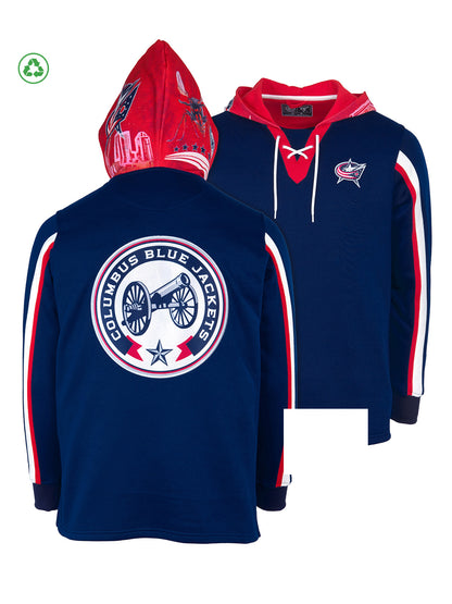 Columbus Blue Jackets Lace-Up Hoodie