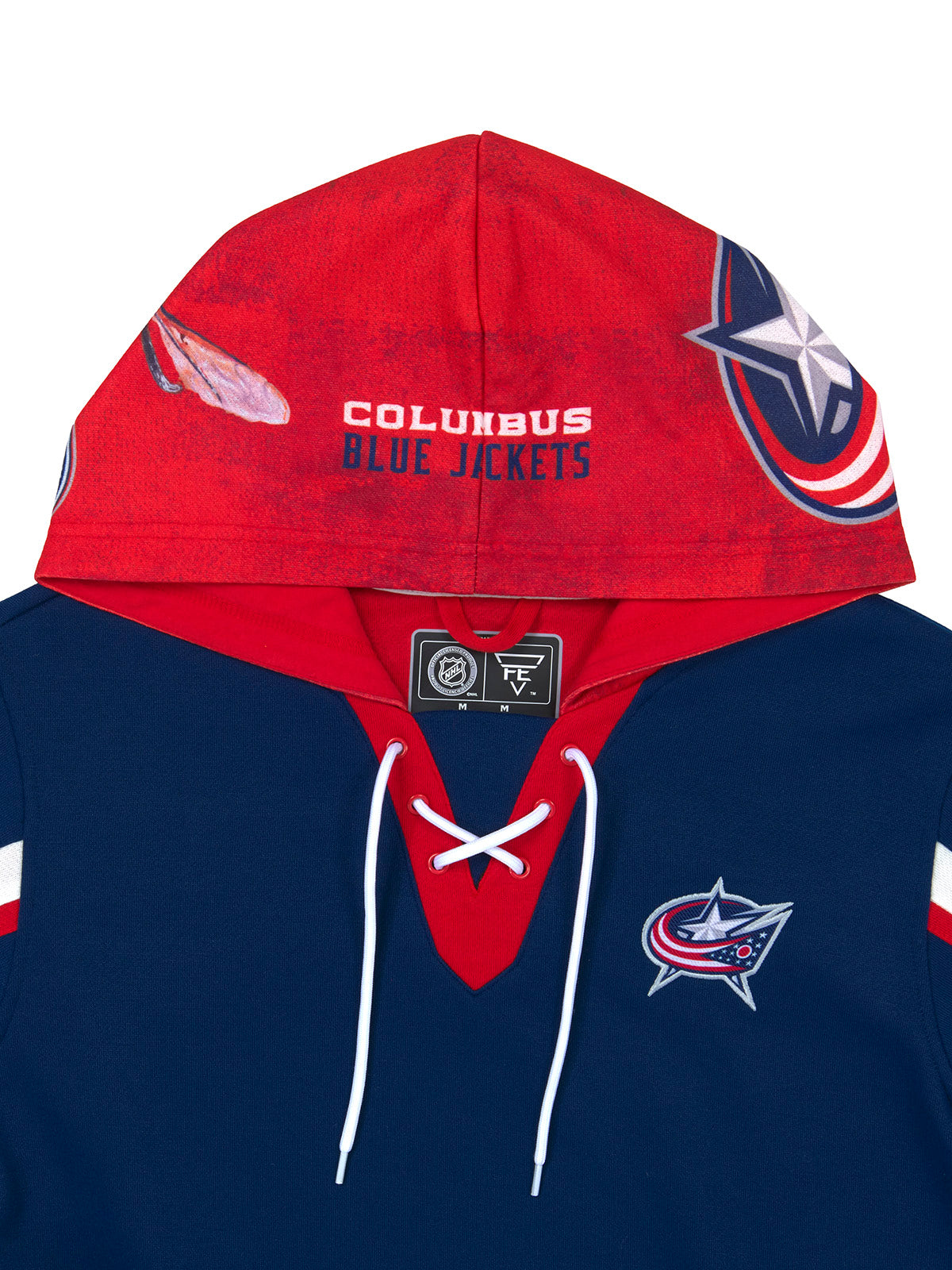 Columbus Blue Jackets Lace-Up Hoodie