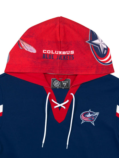 Columbus Blue Jackets Lace-Up Hoodie