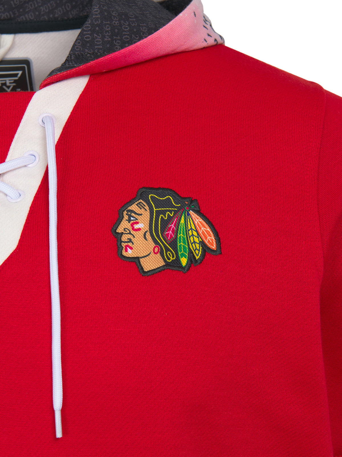 Blackhawks lace up hoodie hotsell