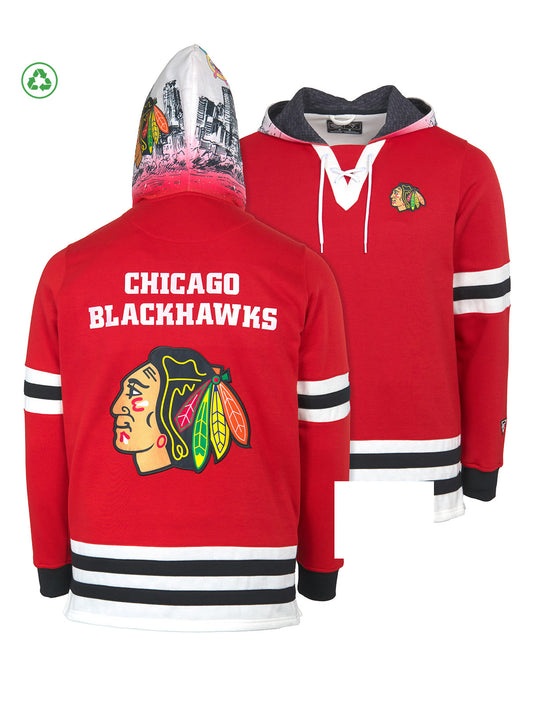 Chicago Blackhawks Lace-Up Hoodie