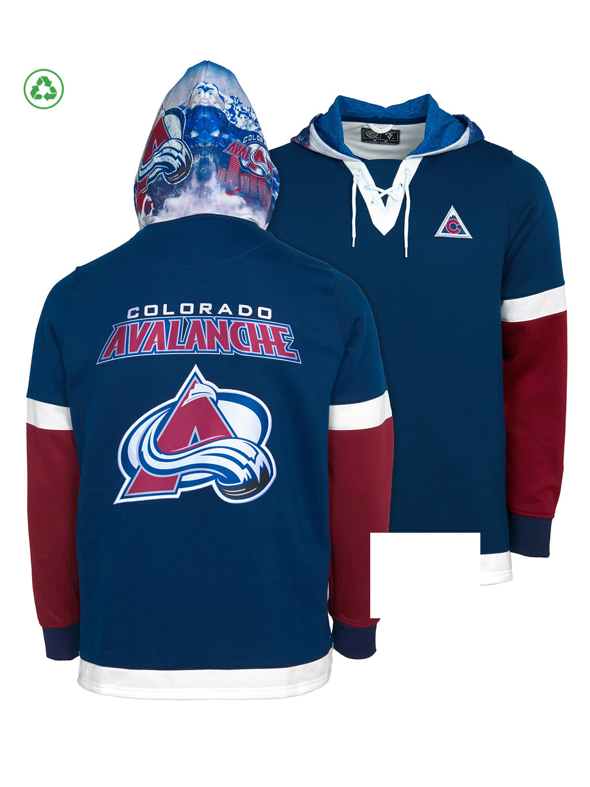 Colorado Avalanche Lace-Up Hoodie