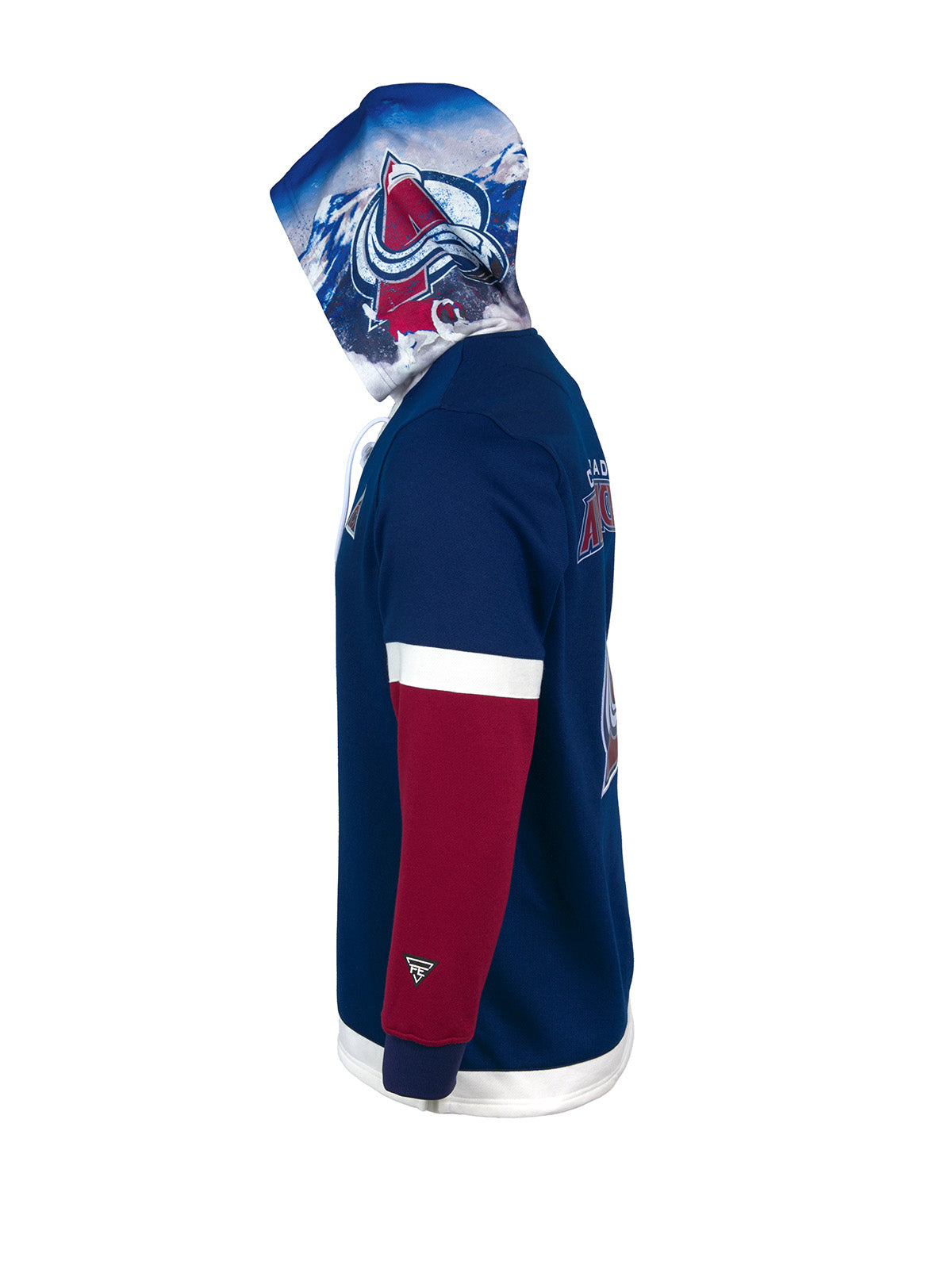 Colorado Avalanche Lace Up Hoodie Official NHL Merchandise FE Apparel