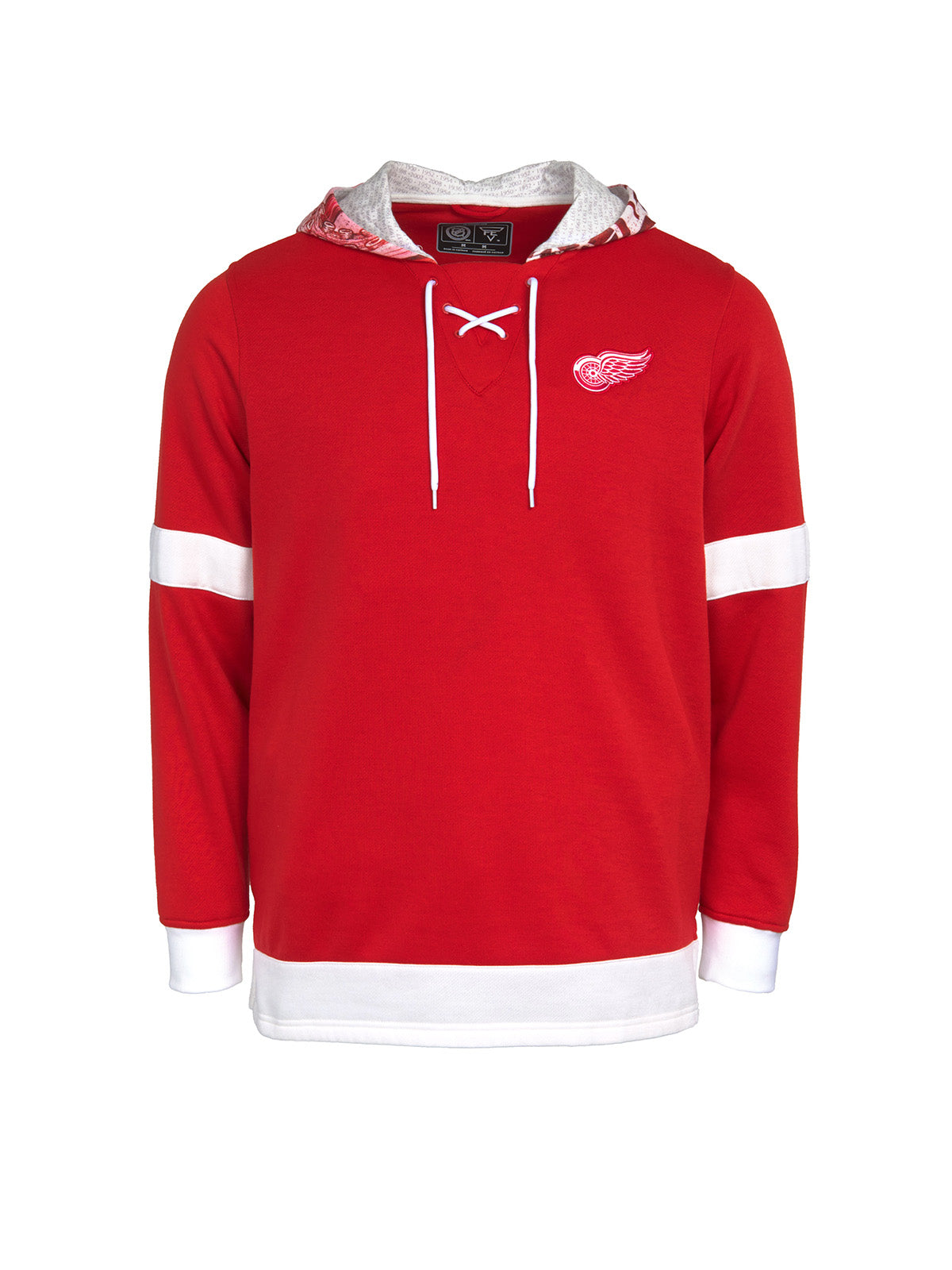 Detroit red wings hot sale lace up jersey