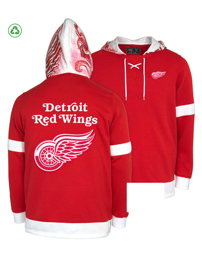 Detroit Red Wings Lace-Up Hoodie