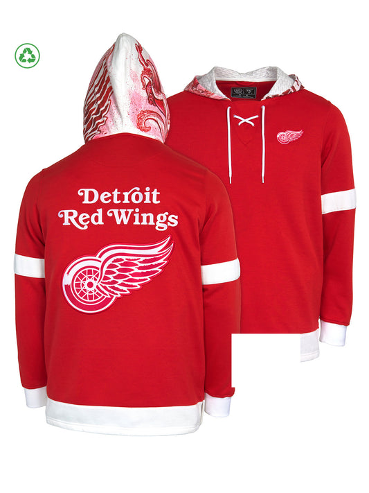 Detroit Red Wings Lace-Up Hoodie