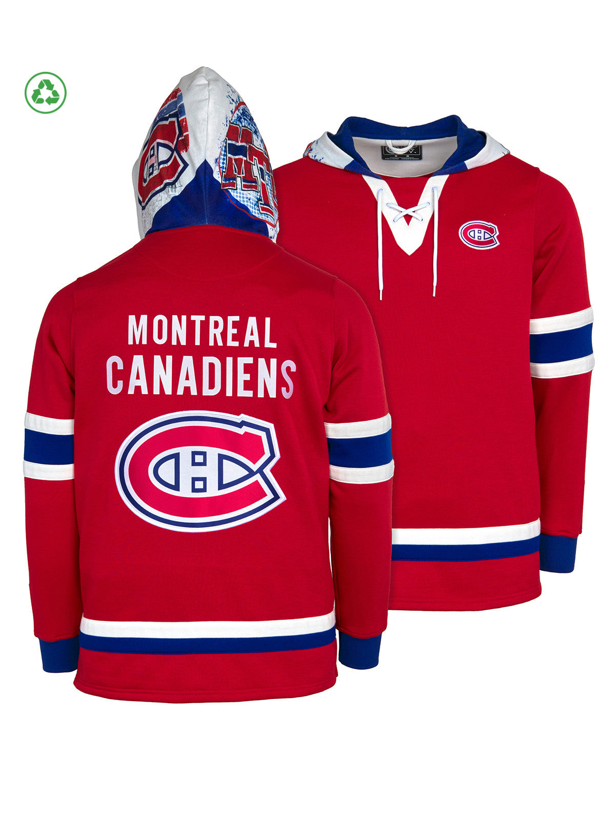 Montreal Canadiens Lace-Up Hoodie | Official NHL Merchandise