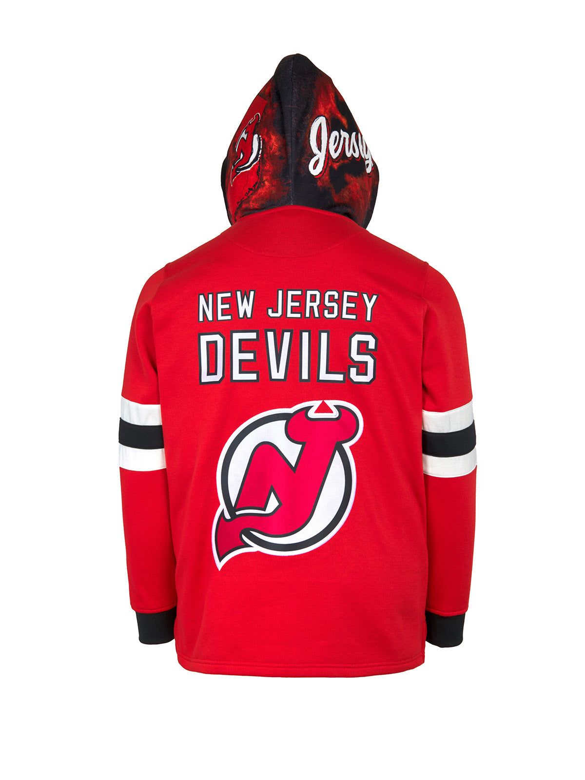 Devils Merch New Jersey Devils Lace Up Hoodie | Official NHL Merchandise | FE Apparel